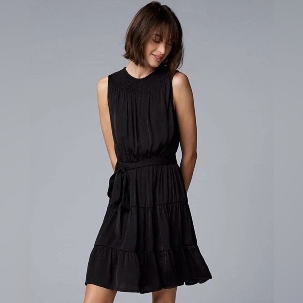 Simply Vera Vera Wang Smocked Neck Day Dress Size XL